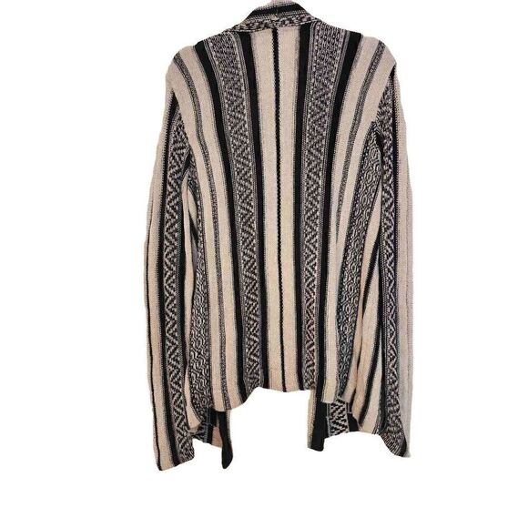 Chaps open front cardigan size Large geometric pattern - Picture 2 of 6